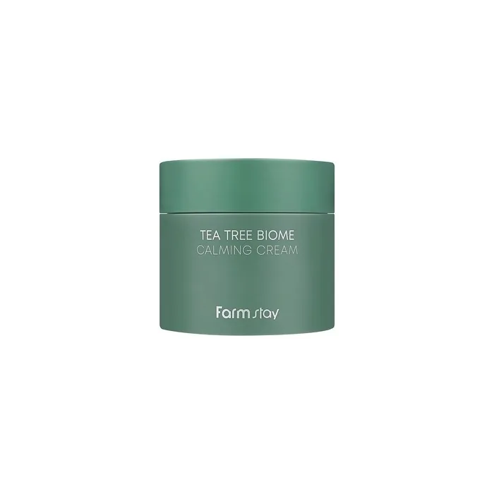 Farmstay Teatree Biome Calming Cream - Day & Night Daily Face Moisturizer