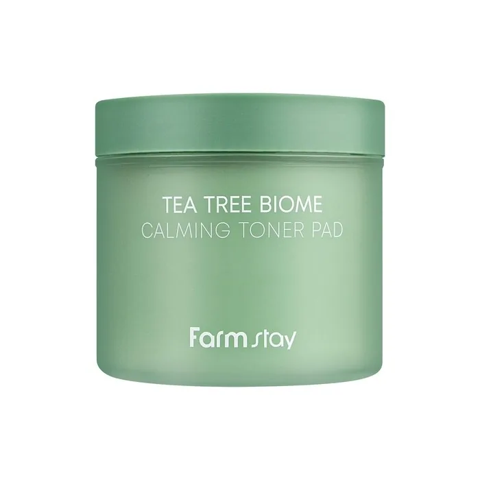 FARMSTAY Tea Tree Biome Calming Toner Pad Gentle Exfoliating Daily Face Toner Pad with PHA 140ml