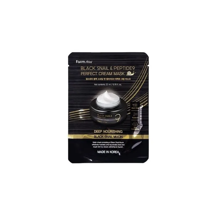 Farmstay Black Snail & Peptide9 Perfect Cream Mask