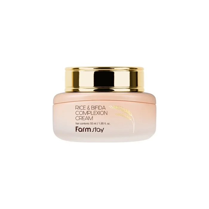 Farmstay Rice & Bifida Complexion Cream Moisturizing Nourishing Face Cream With Rice And Ferments 55ml