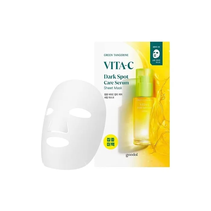 Goodal Green Tangerine Vita C Essense Serum Sheet Mask Dark Spot Treatment Hyperpigmentation