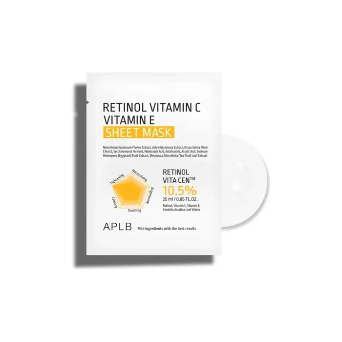 APLB Retinol Vitamin C and Vitamin E Sheet Mask