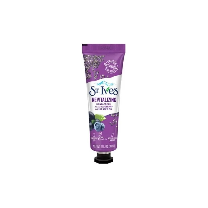 St Ives Hand Cream Revitalising Acai, Blueberry And Chia Seed Oil 30ml