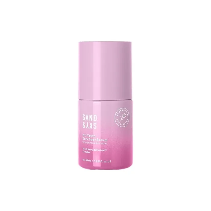 Sand & Sky Pro Youth Dark Spot Serum Bakuchiol Face Cream for Fine Lines Wrinkles Hyperpigmentation Glycolic Acid Antioxidants Probiotic