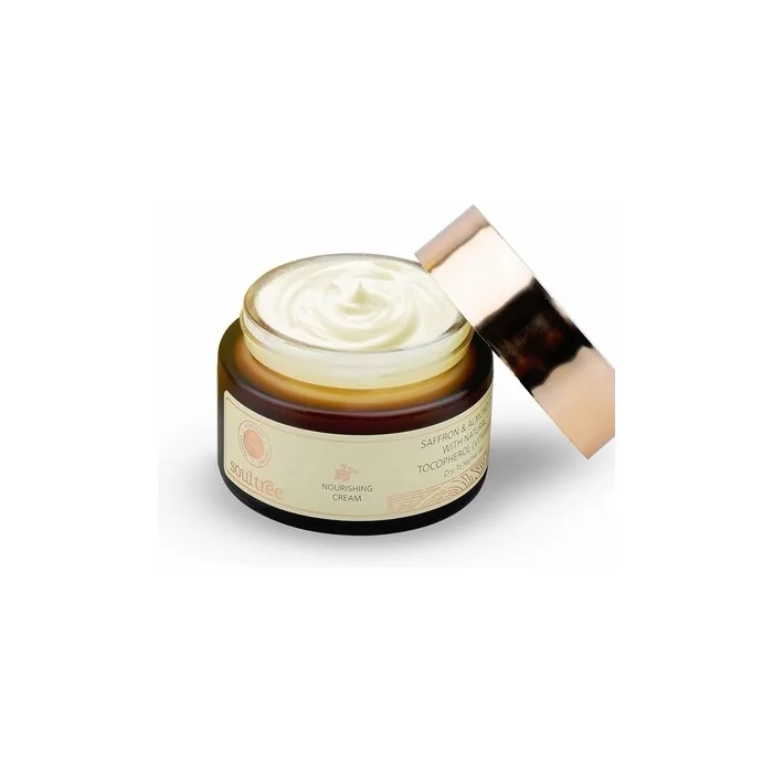 Soultree Saffron & Almond Oil with Natural Vitamin E Nourishing Cream 60g