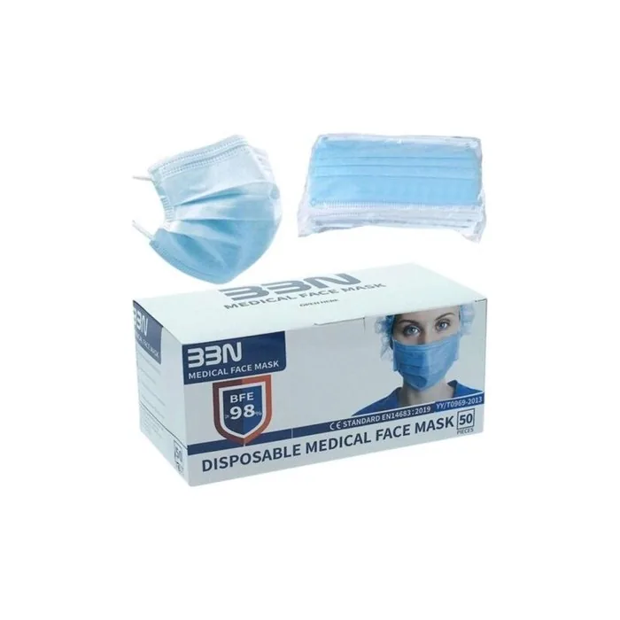Hygienic Mask Blue Adult [50 Uds