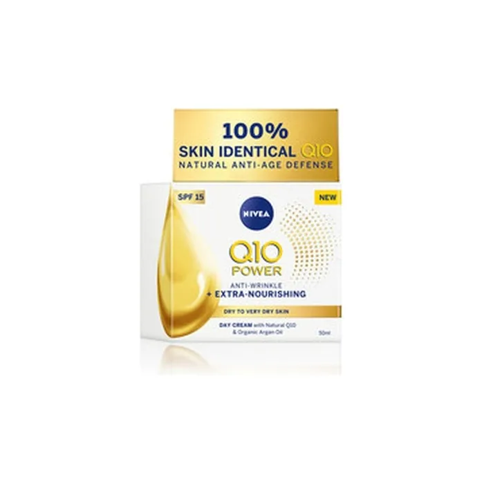 Nivea Q10 Power Antiwrinkle Extra Nourishing Spf15 Day Cream 50 Ml