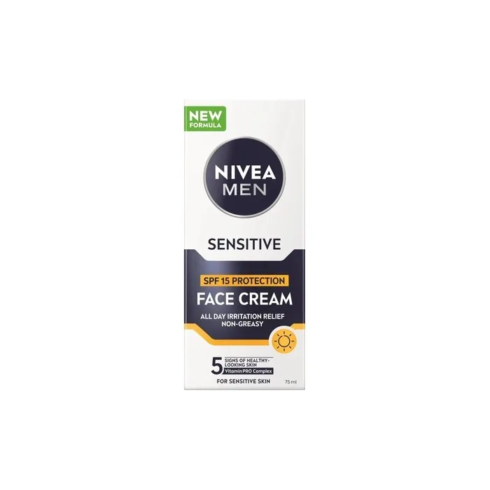 Nivea Men Sensitive Soothing Moisturizing Cream For Face Spf15 75ml