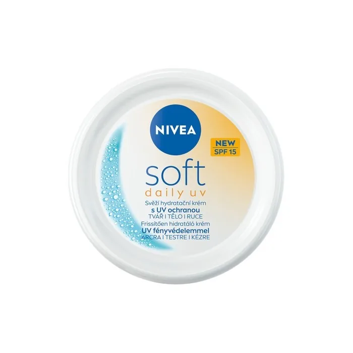 Nivea Moisturizing Cream With Uv Protection Spf 15 Soft Daily Uv Cream - 100 Ml