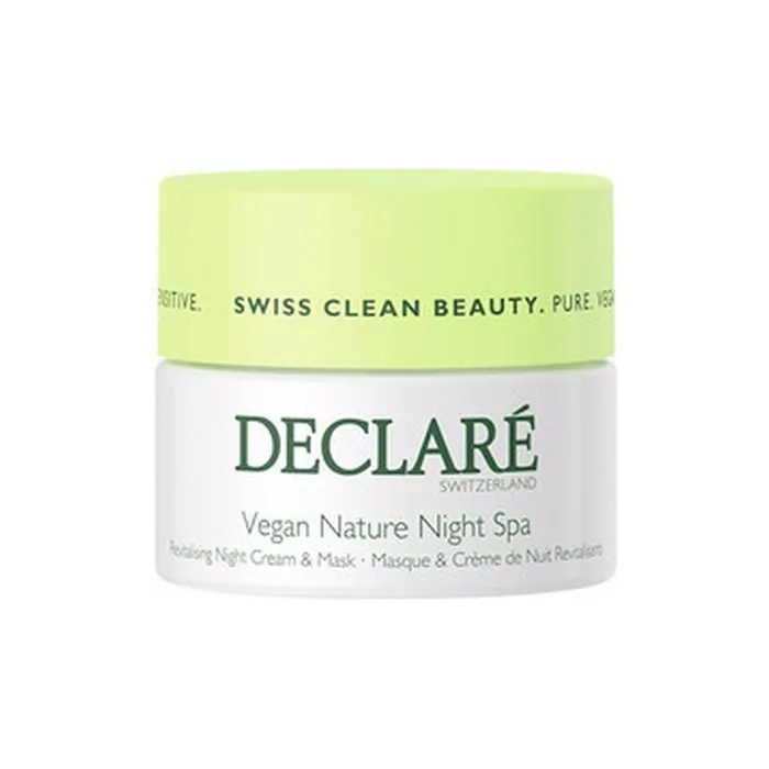 Declar Vegan Nature Night Spa Revitalising Cream Mask 50 Ml For Sensitive Skin