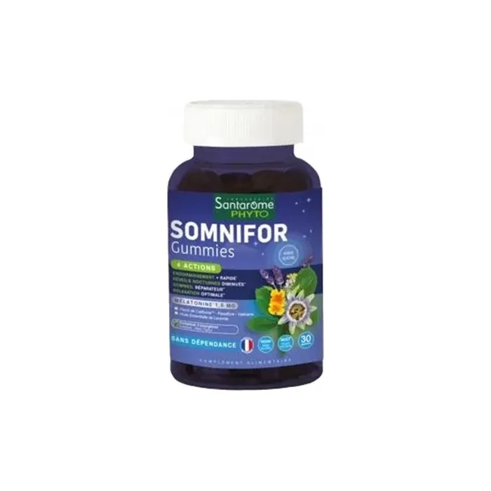 Santarome Somnifor Dietary Supplement 30 Gummies 1.9mg Melatonin