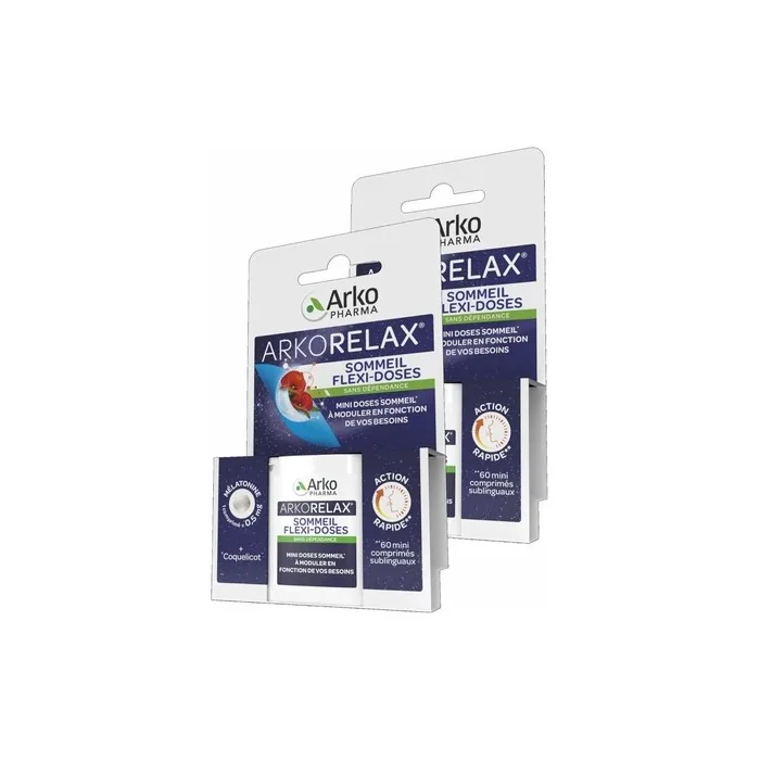 Arkopharma Arkorelax Sleep Flexi-Doses Box of 60 Sublingual Tablets