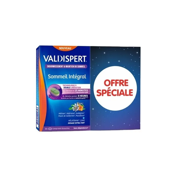 Valdispert Integral Sleep Double-Tipped Tablets 30 Tablets - Pack of 2