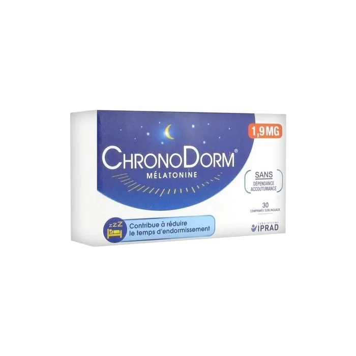 Iprad Laboratories Chronodorm Melatonin 1.9mg 30 Sublingual Tablets