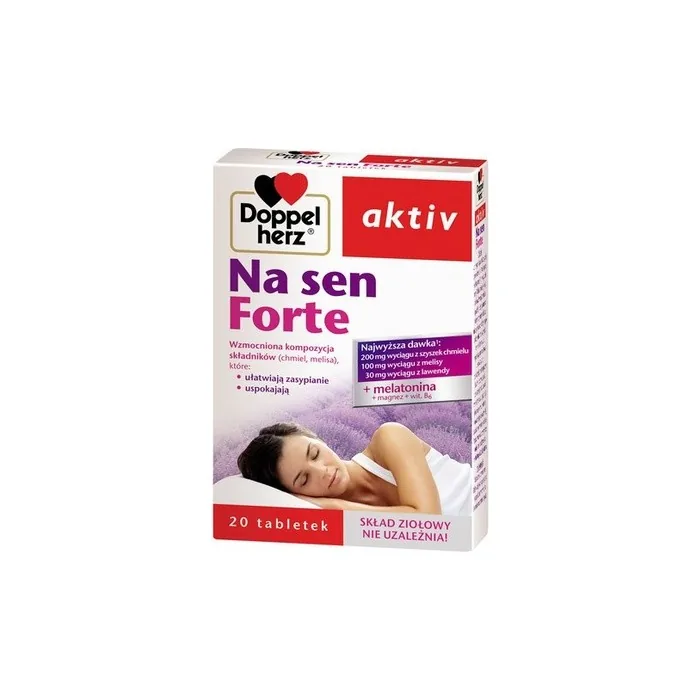 Doppelherz Active Sleep Forte - 60 Capsules - Advanced Natural Sleep Aid For Deep, Restful Nights & Refreshing Mornings