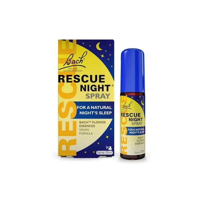 Rescue Night Spray 20ml for a Natural Night's Sleep with Natural Flower Essences