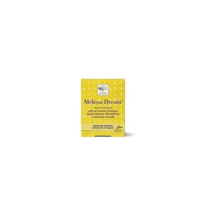 New Nordic Melissa Dream 60 Tablets Natural Sleep Aid