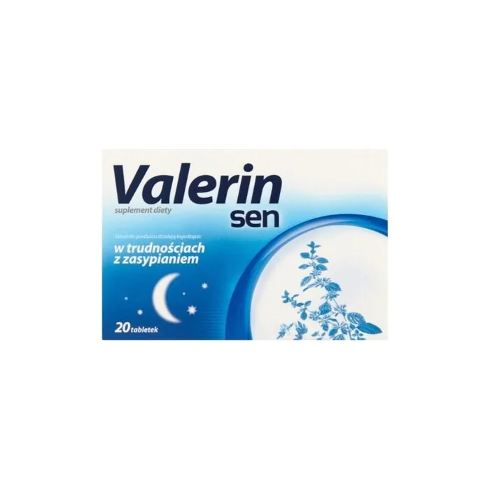 Valerin Sleep Dietary Supplement Helping You Fall Asleep 20 Tablets