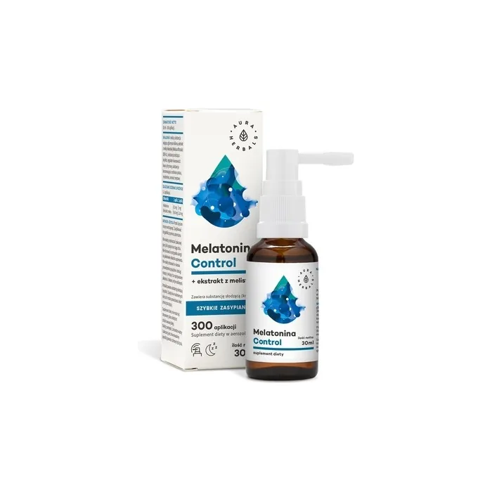 Aura Herbals Melatonin Control + Melissa Dietary Supplement Spray 30ml