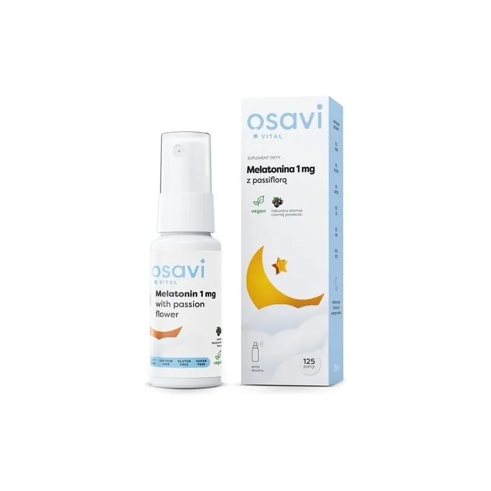 Osavi Melatonin with Passionflower Oral Spray 1mg Blackcurrant 25ml