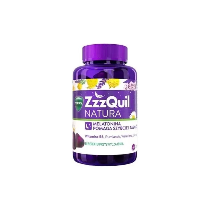 Zzzquil Natura Melatonin Sleep Aid 60 Gel Capsules