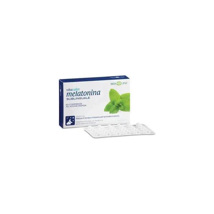 Bios Line Biosline Vitacalm All Night With Melatonin Sleep Supplement 60 Tablets Fast Release