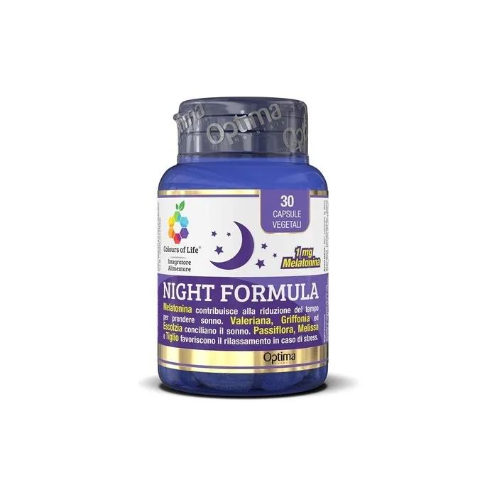 Colors Of Life Night Formula Melatonin Valerian Passionflower Supplement