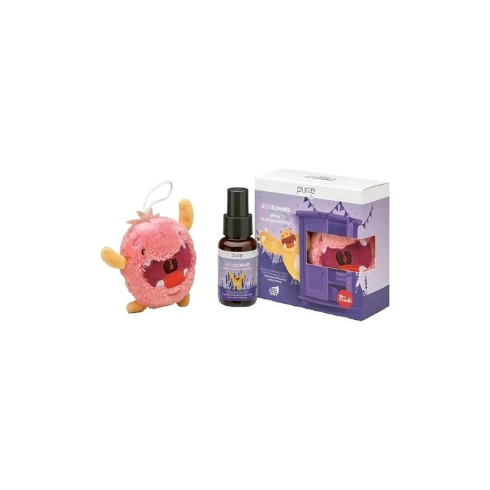 Purae BenSonno Sleep Well Spray 75ml with Trudi Pink Plush Toy