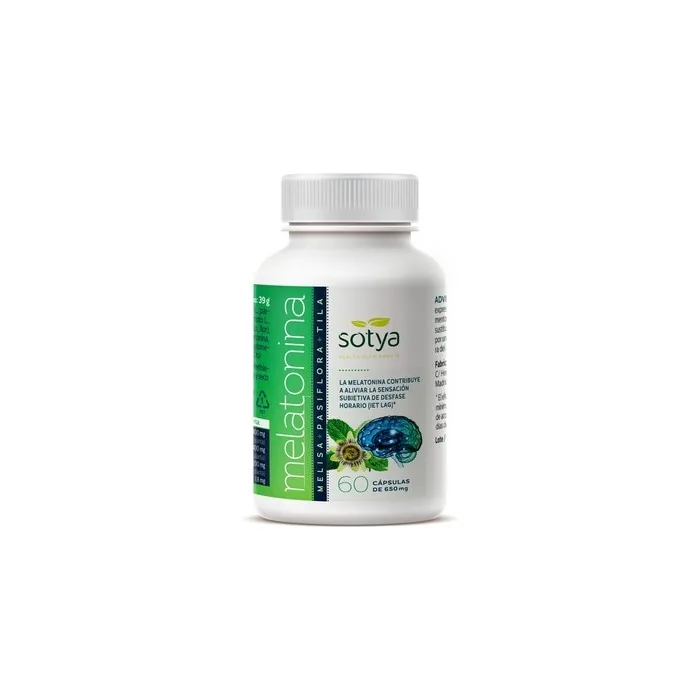 Sotya Melatonin Melissa Passionflower Lime Tree 650mg 60 Capsules