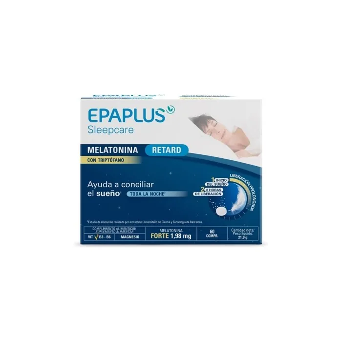 EPAPLUS Sleepcare Sleep Delay Melatonin and Tryptophan 60 Tablets