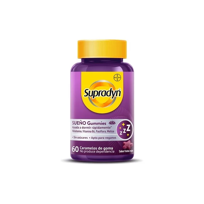 Supradyn Sleep Gummies with Melatonin, Vitamin B6, Passionflower, and Lemon Balm