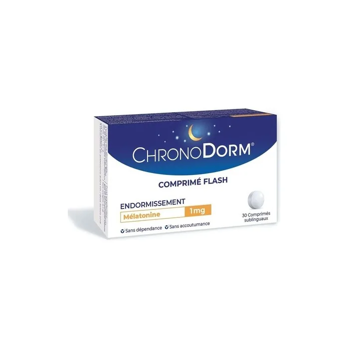 Chronodorm Melatonin Sublingual Tablets 30 Count 1mg