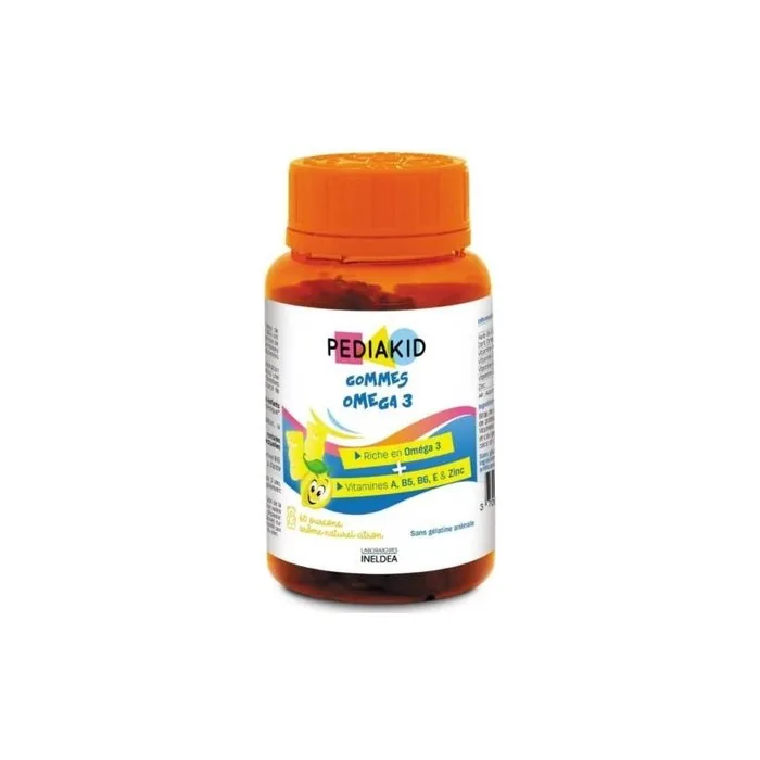 PEDIAKID Omega 3 Gummies for Concentration, Attention and Memory 60 Gums