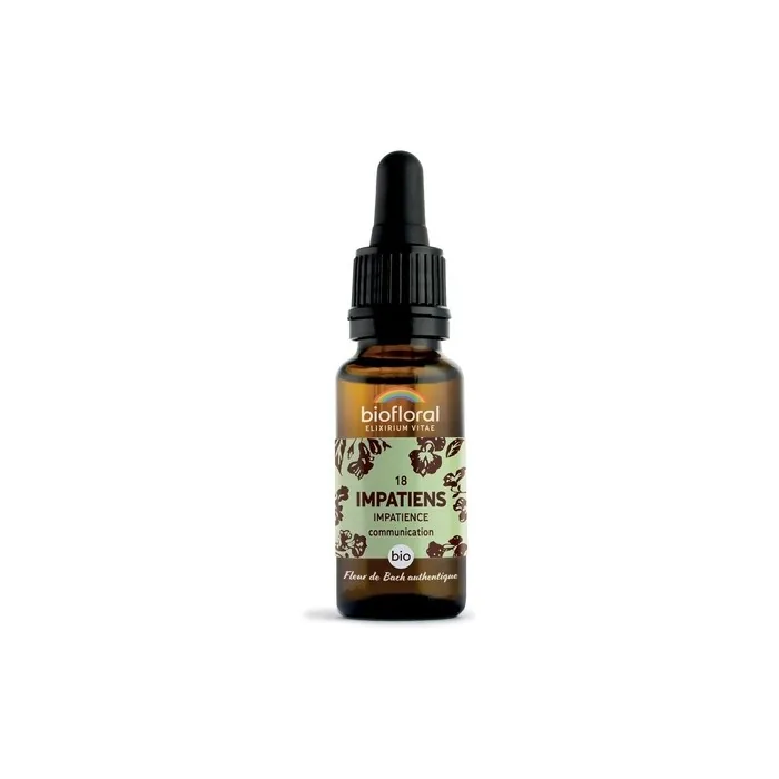 Organic Bach Flowers No. 18 Impatiens 20ml