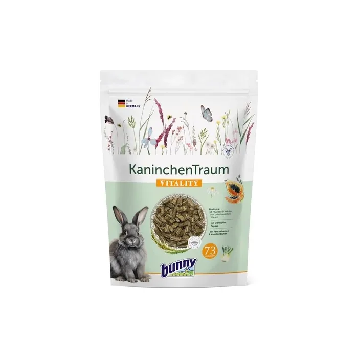 Bunny Rabbit Dream Vitality 1.5kg - Premium Food for Adult Dwarf Rabbits
