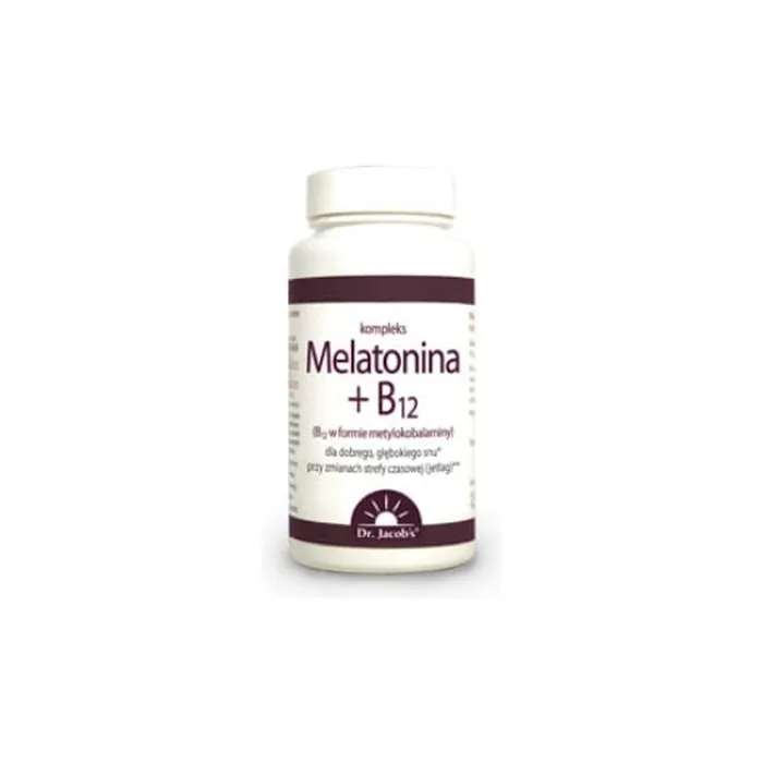 Dr Jacobs Melatonin + B12, 60 Tablets - Long Term Support