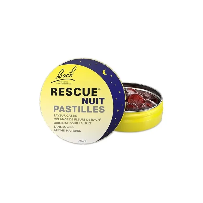 Rescue Night Blackcurrant Flavor Lozenges for Natural Emotional Well-Being