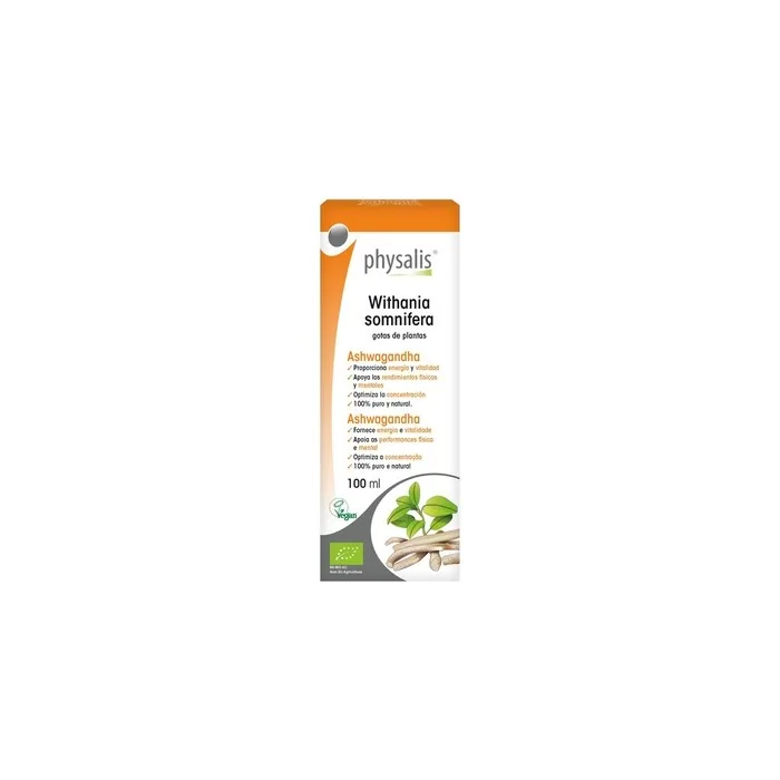Physalis Ashwagandha Withania Somnifera Hydroalcoholic Extract Organic 100ml