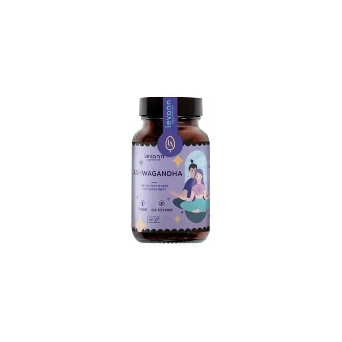 LEVANN Ashwagandha Stress Resistance Herbal Supplement 60 Capsules - Worldwide Shipping