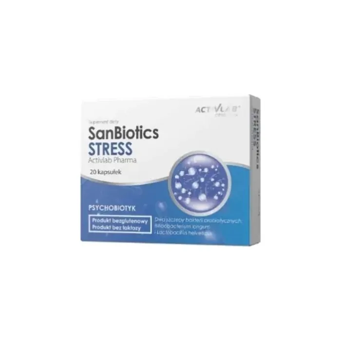 Activlab Pharma Sanbiotics Stress 20 Capsules For Stress Relief