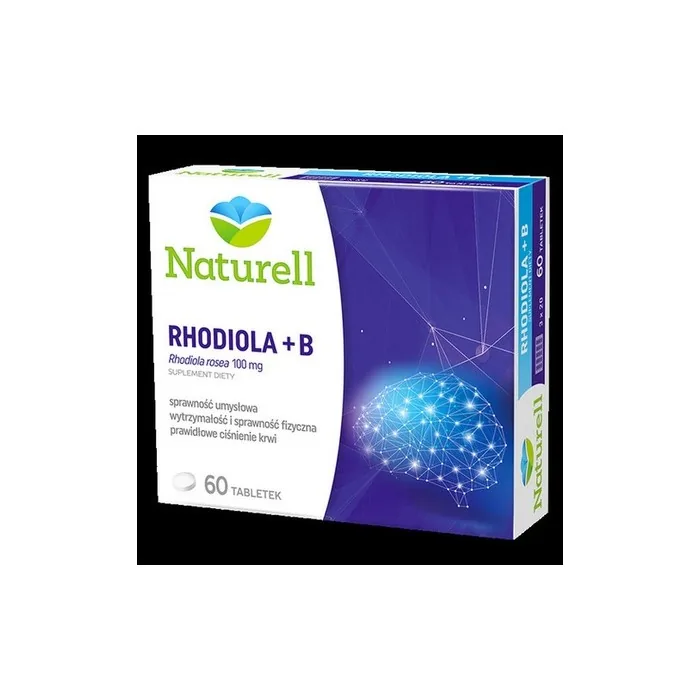 Rhodiola B 60 Tablets For Nervous System Stress Blood Pressure Brain Concentration And Heart Health