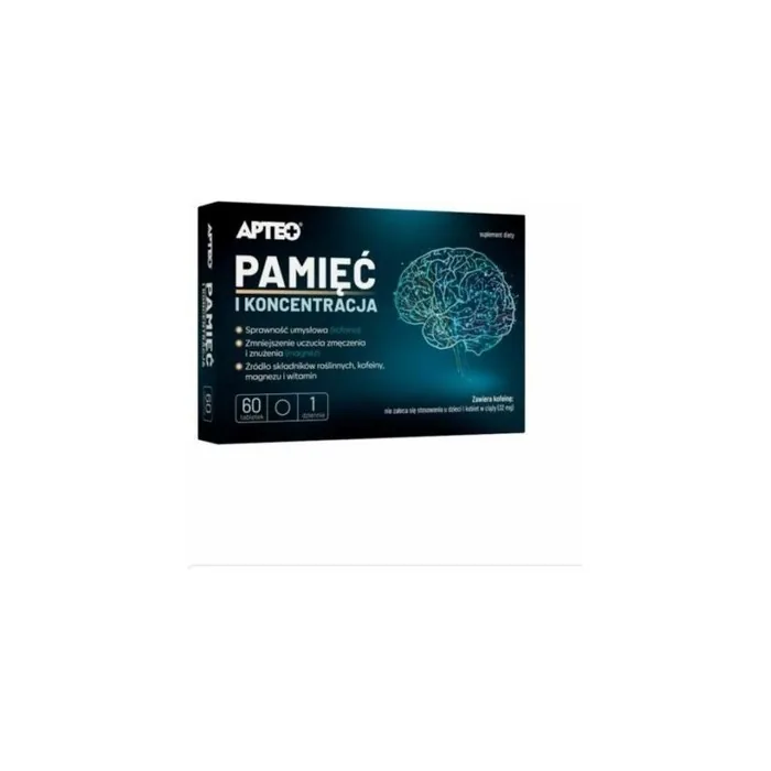 Memory and Concentration Supplement with Ginseng, Magnesium, and Vitamin B - 60 Tablets