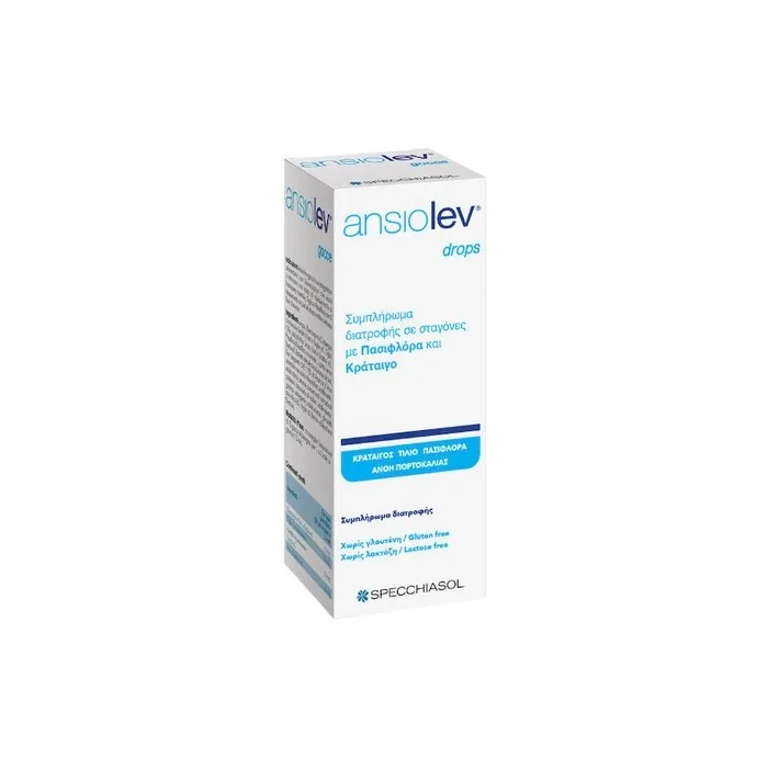 Specchiasol Ansiolev Instant Drops Dietary Supplement For Stress Relief 20ml