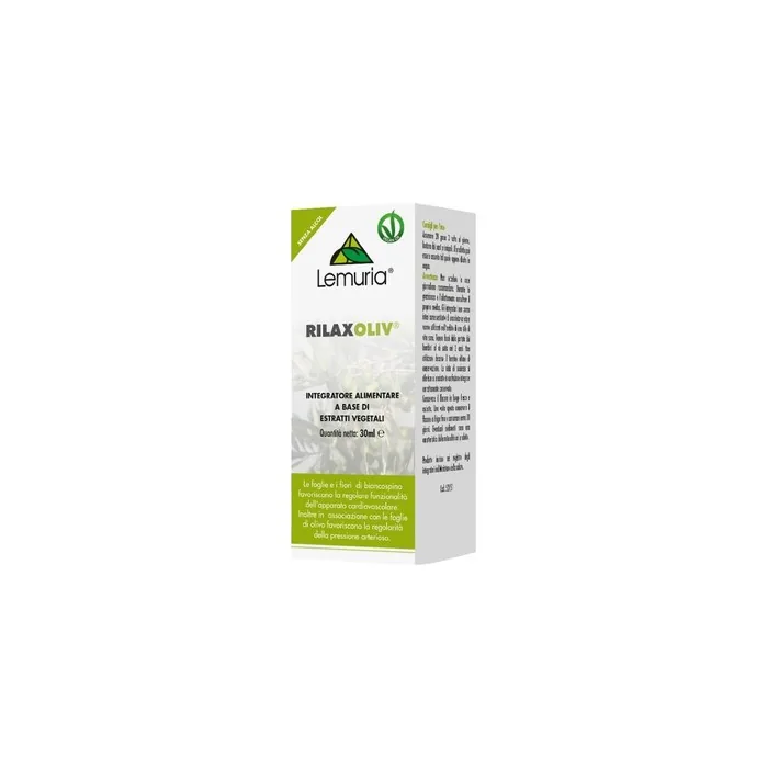 RILAXOLIV Total Extract 1:1 Alcohol-Free Dietary Supplement Based on Plants and Derivatives 30ml