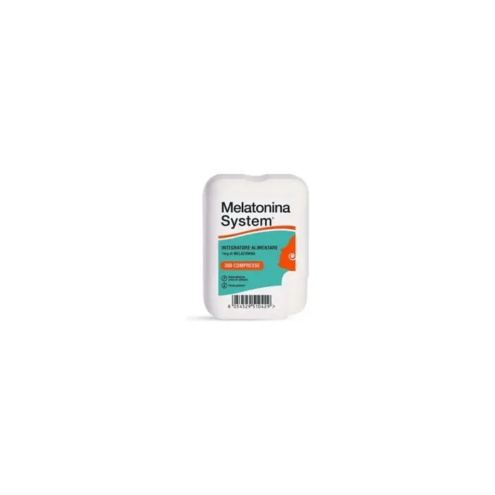 Sanifarma Melatonin System 300 Tablets 1 Milligram Sleep Aid Supplement