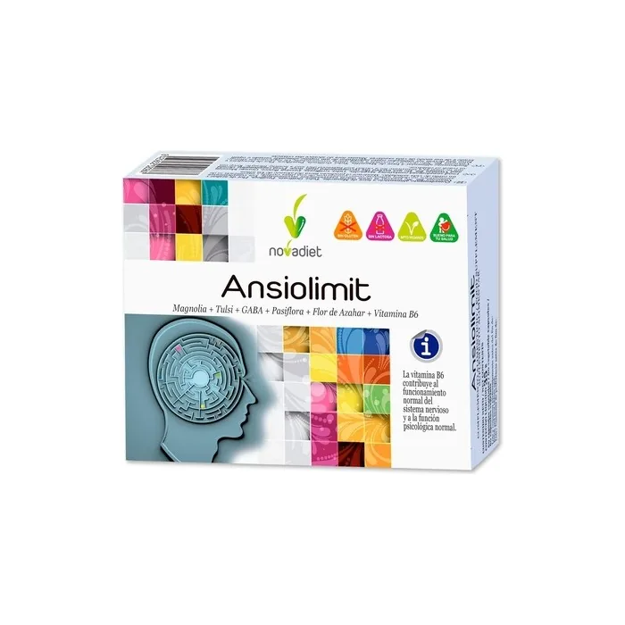 Novadiet Ansiolimit Capsules with Vitamin B6, Magnolia, Tulsi, GABA