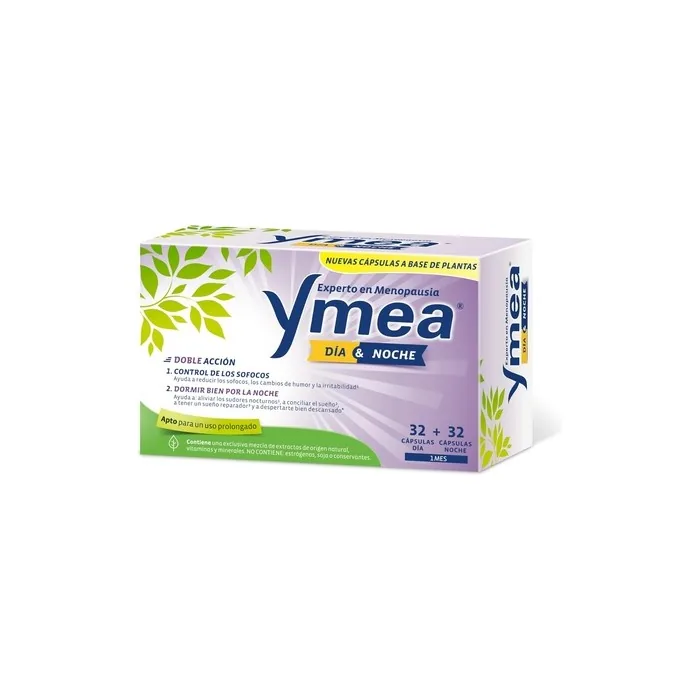 Ymea Menopause Day and Night Treatment for Hot Flashes and Sleep 1 Month Supply 64 Capsules
