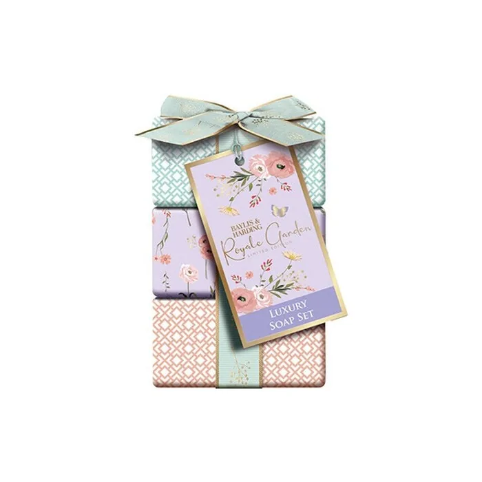 Baylis & Harding Luxury Soap Set Lavender & Rosehip Tea
