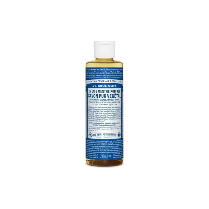 Dr Bronner's Peppermint Castile Liquid Soap 473ml