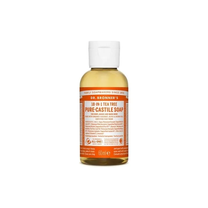 Dr. Bronner's Tea Tree Liquid Soap 60ml